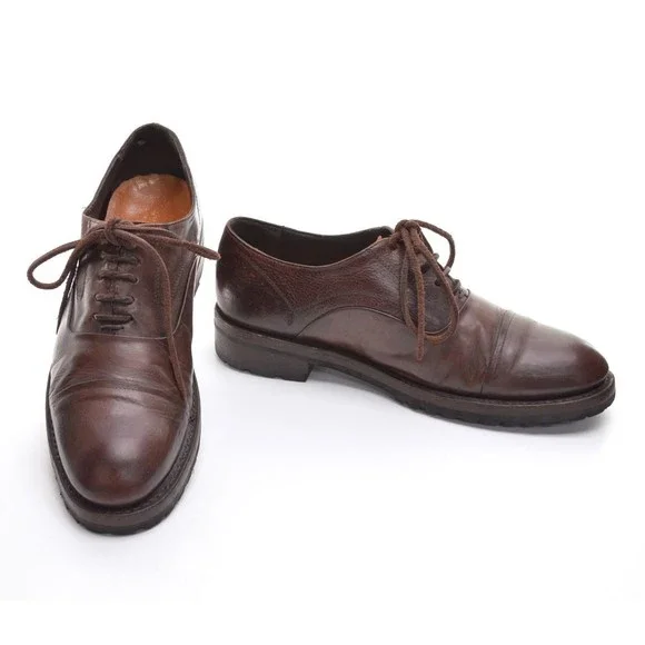 Men Freebird Winston Brown Leather Cap Toe Oxfords 11 M display picture 1
